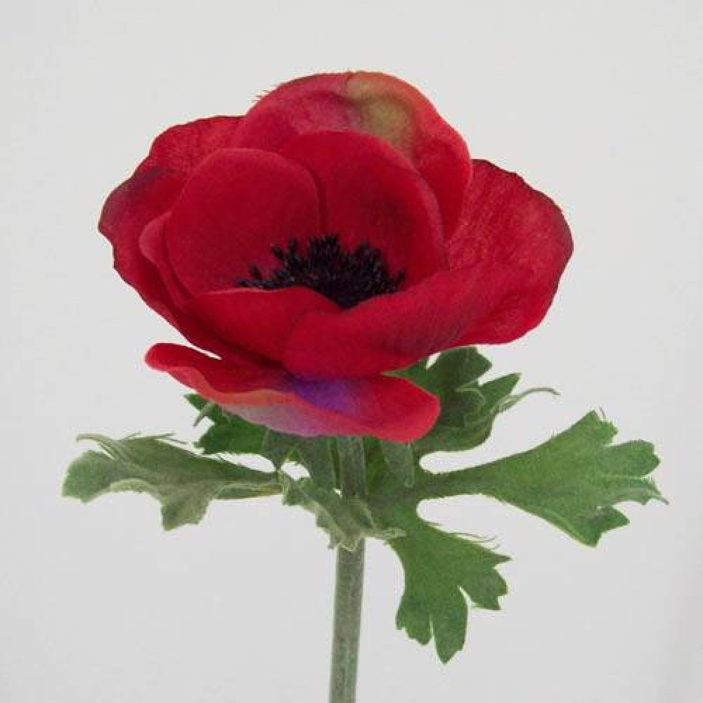 Silk Anemone Red 38cm Artificial Flowers